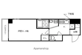 フェイバル二条【205号室】の間取り