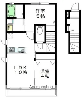 クレール幡ヶ谷【203号室】の間取り
