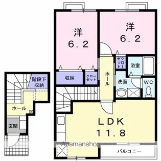 メゾンあゆみA【2階】の間取り