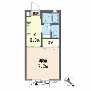 メゾンプロキオン【2階】の間取り