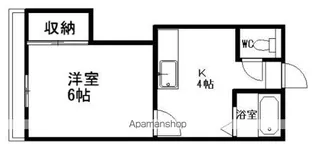 クレス東2条【105号室】の間取り