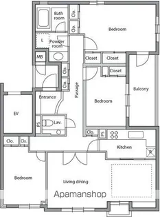 レジディア上目黒【3階】の間取り