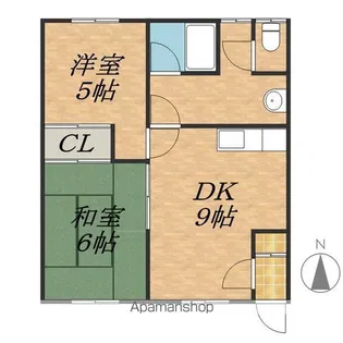 コーポ共栄台【1階】の間取り