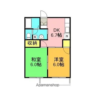 アルカサール西島【2階】の間取り