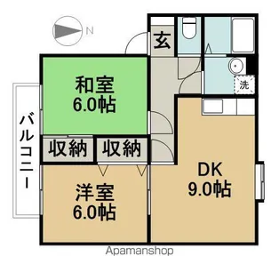 クエルカス【2階】の間取り