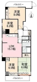 第1星野ビル【403号室】の間取り