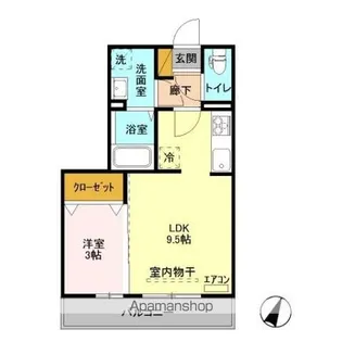 ゼピュロスみどりの G棟【302号室】の間取り