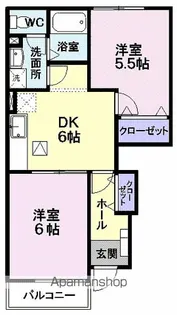プーロ・ジラソーレ【1階】の間取り