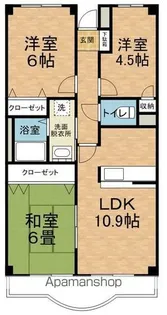 栄光マンション【105号室】の間取り