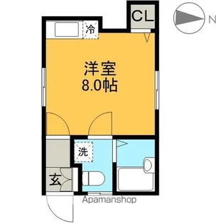 コーポ北端【2階】の間取り