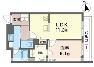 サクラ中野上高田【208号室】の間取り