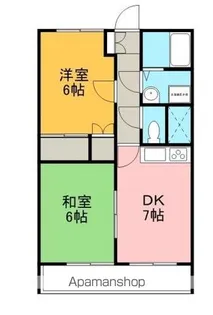 2DKの間取り画像