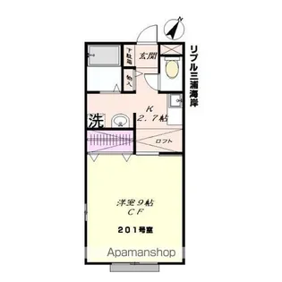 リプル三浦海岸【2階】の間取り
