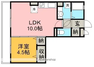 カルチェ B【3階】の間取り