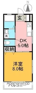 カーサブライト【2階】の間取り