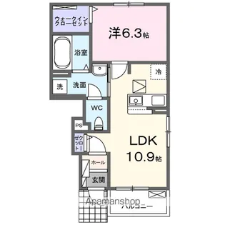 ガーデンハウス リーベ Ⅰ【1階】の間取り