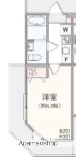 アザーレ・パッシオ元住吉【2階】の間取り