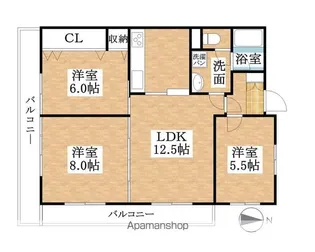 マンションFTY【4階】の間取り