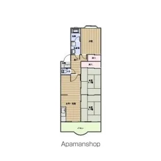 第1レオン光園【3階】の間取り