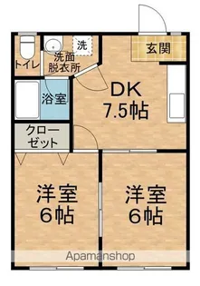 ドリーム安曇野【C202号室】の間取り