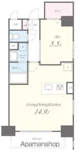 WISTARIA柳橋【4階】の間取り