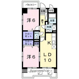 サンステージ【7階】の間取り