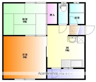 ロイヤルメゾン【A202号室】の間取り