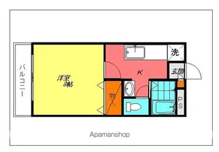ウィスタリア2【105号室】の間取り