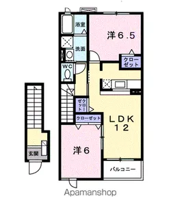 プラッツ【2階】の間取り