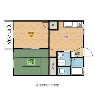 アーバンフラット【102号室】の間取り