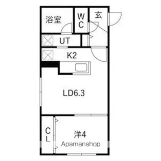 ACTIVAT元町(アクティベイト) 仮) 北25条東16丁目M【2階】の間取り