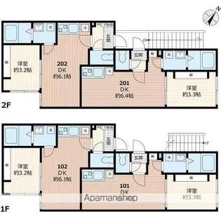 オリム新柏【2階】の間取り