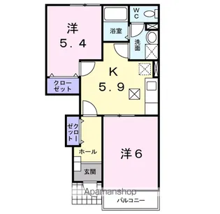 リバーサイド鳥羽【1階】の間取り