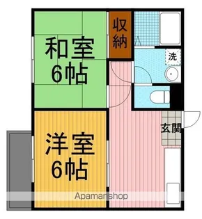 ダイヤハイツ西門【102号室】の間取り