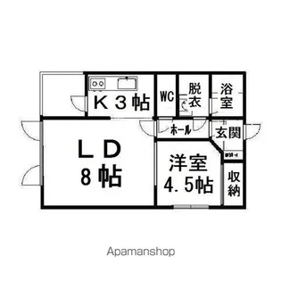 ハイツあしたば【3階】の間取り