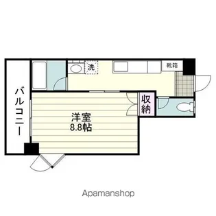 トレーン・ベル郡元【101号室】の間取り