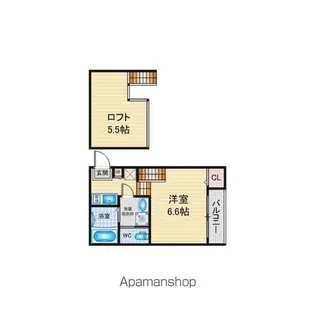 コンフォート東海通【2階】の間取り