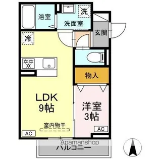 グラナーデ扇Ⅰ C【2階】の間取り