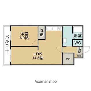 M クレール【3階】の間取り