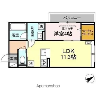 TORISIA大慈寺町 B【3階】の間取り