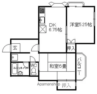 ストーク浜寺壱番館【201号室】の間取り