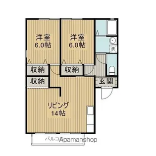 ピュアドーム1【208号室】の間取り