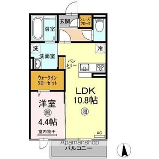 メゾンドソレイユ【2階】の間取り