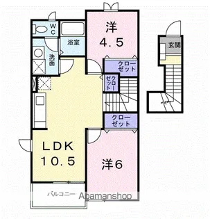 リアル・クレストB【2階】の間取り