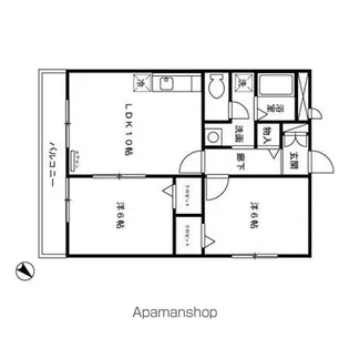 カナディアンコート南吉成 A【1階】の間取り