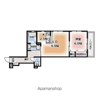 ヴェルソーエム【302号室】の間取り