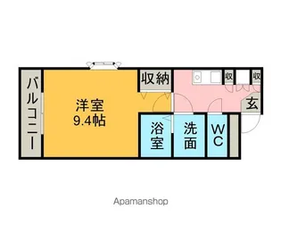 ユースハイムマルユウ【1階】の間取り