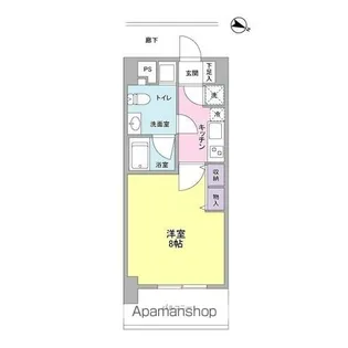 アプリーレ京町堀【5階】の間取り