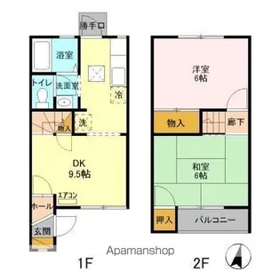 アムール中村【1階】の間取り