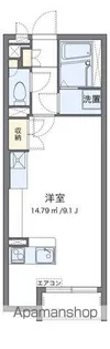 ミランダベルデュール【1階】の間取り